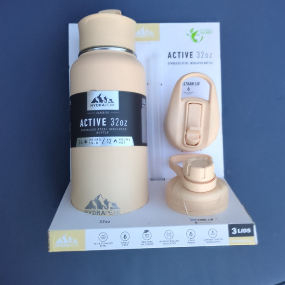 Hydrapeak Active 32oz Stainless Steel Water Bottle Set - Picture 7 of 7